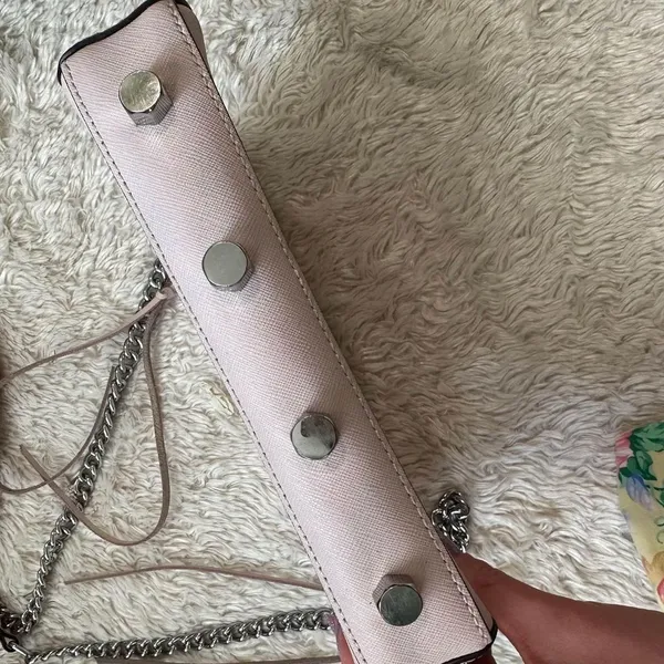 Avery Mini Crossbody Bag Vintage Pink with Silver Hardware - Image 3