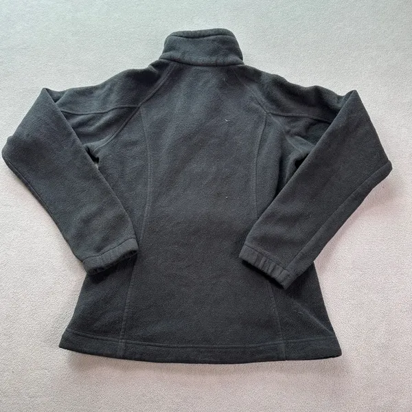 Columbia Sportswear Full Zip Fleece Jacket Women's M Black Outdoor Casual Light - Image 2