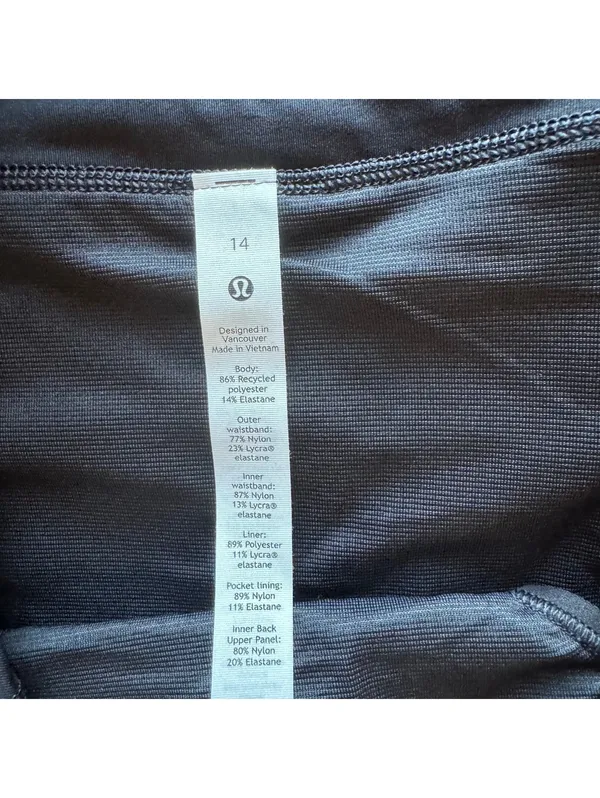 Lululemon Speed Up Short High Rise 2.5” Black Size 14 NWT - Image 5
