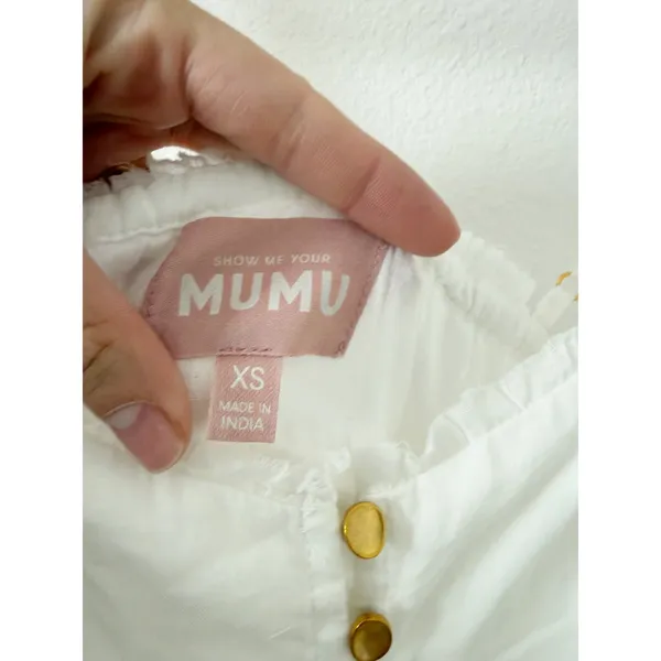 NWT Show Me Your Mumu Gracie White Tiered Midi Dress XS - Image 10