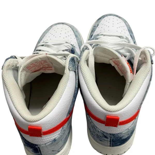 Nike Women’s Dunk High Washed Denim Size 8 - Image 5