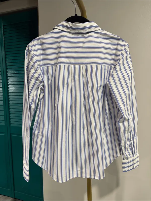 Antrhopology NWT Maeve Kate 100% Cotton Classic Buttondown Shirt - Image 7