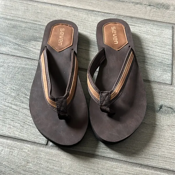 Seven7 Women's Brown Sandals Size 7 - Image 5