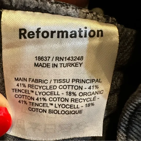 Reformation Charlie High Rise Jean Short in Havana Wash Size 27‎ - Image 11