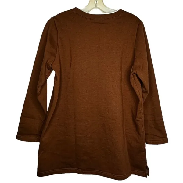 Vintage Only Necessities Brown Shirt - Image 3