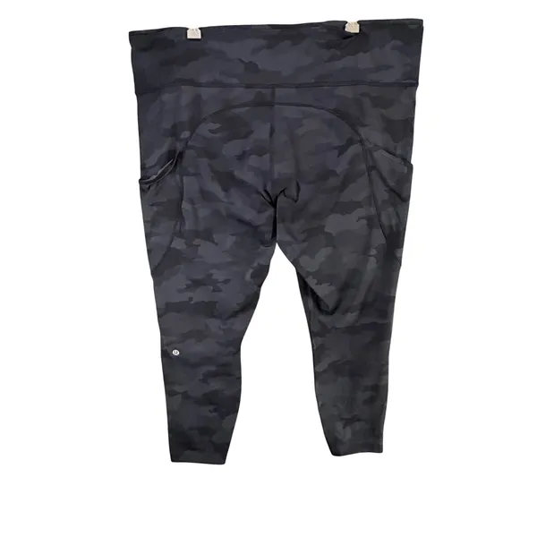 Lululemon Fast & Free High‎ Rise Tight II 20 Black Camo 25" Non Reflective Nulux - Image 6