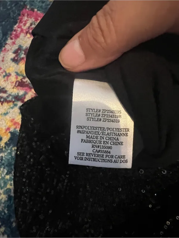 NEW Z SUPPLY skylar sequin pant in black - Image 7