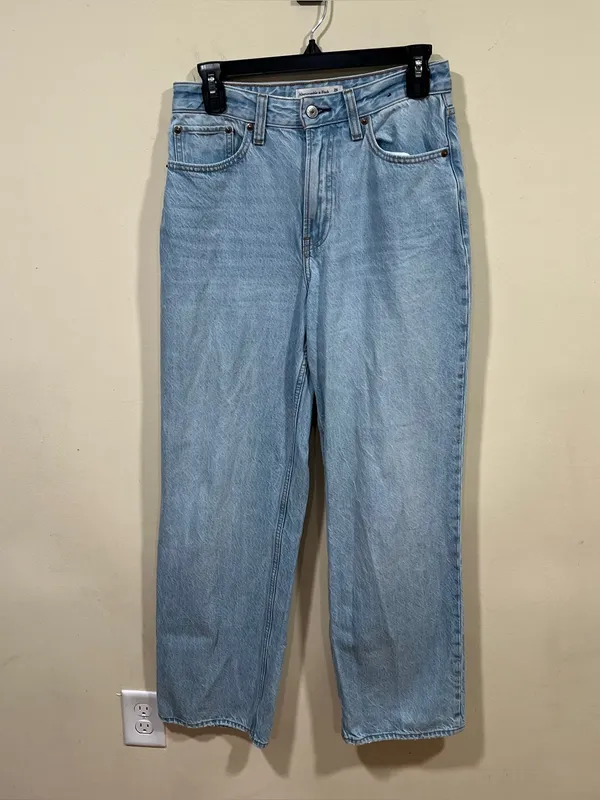 Abercrombie & Fitch The Loose High Rise 2 Regular light denim jeans curve love - Image 7