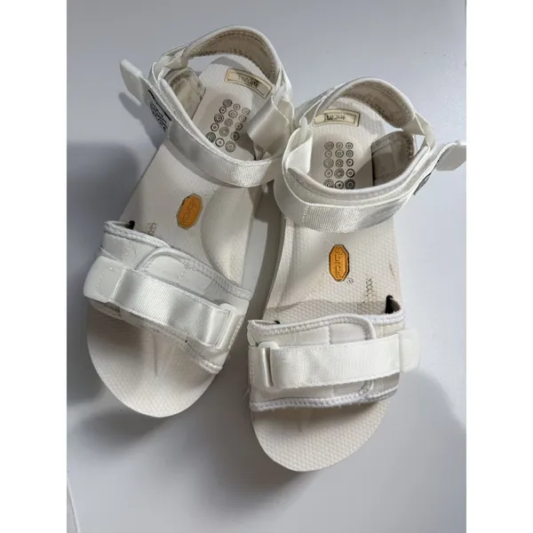 Suicoke Women's White Flipflops Size 8‎ Comfort Vibram Soles Adjustable Straps Q - Image 2