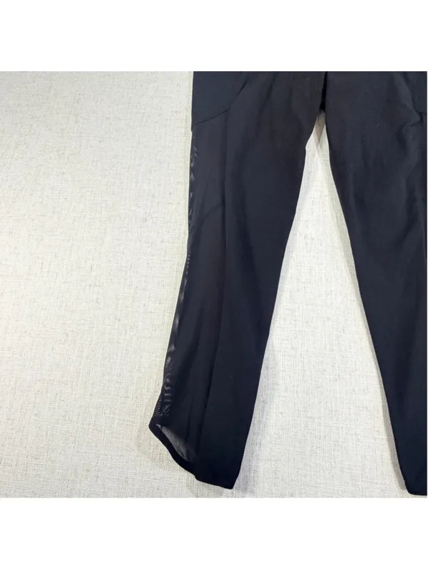 Athleta Women’s Mesh Inset Crop Leggings Black Supplex Tight Size M - Image 2