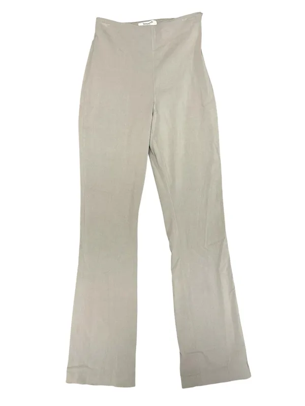 House of CB Laurel High Waisted Trousers Flared Pants Smoke Gray Grey Medium - Image 7