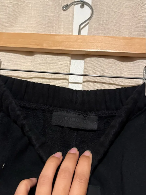 Essentials Black Athletic Drawstring Women's Shorts - Image 3