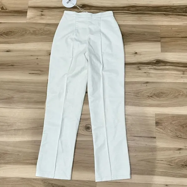 NEW Princess Polly Encore Pants White Faux Leather Women’s 2 - Image 4