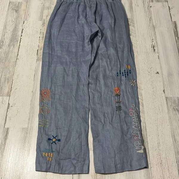 Johnny Was Elektra Linen Pants Size XS. NWT - Image 9