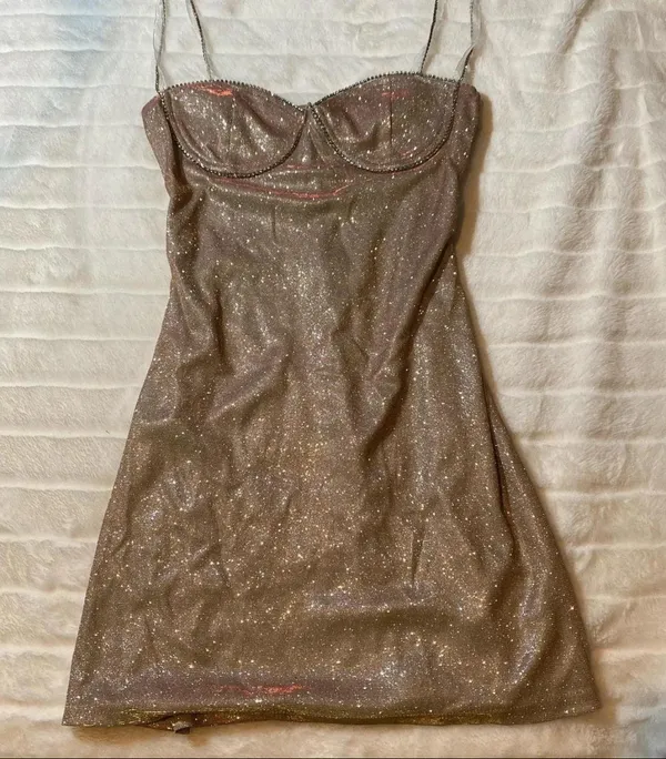 Gold dress size small  - Image 6