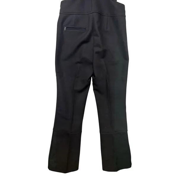 Vintage White Stag Ski Bibs Pants Black High Waisted Suspender Made USA Medium - Image 9