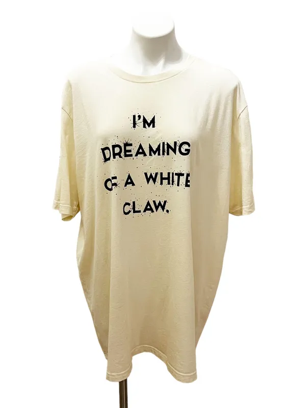 Bella Canvas I'm Dreaming of a White Claw Holiday Tee 3X - Image 3