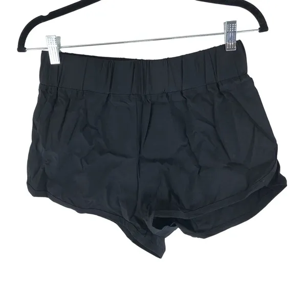Halara High Waisted Dolphin Hem Casual Shorts 2" Black M - Image 3