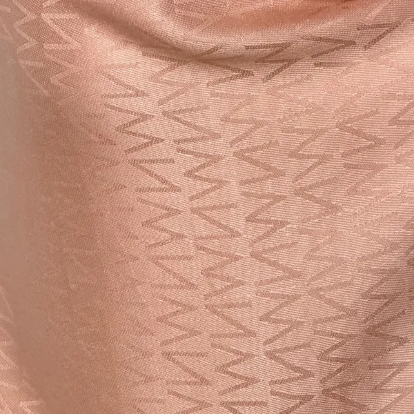 Nine West Peach Jacquard Zigzag Rayon Wrap Scarf with Eyelash Fringe‎ - Image 3