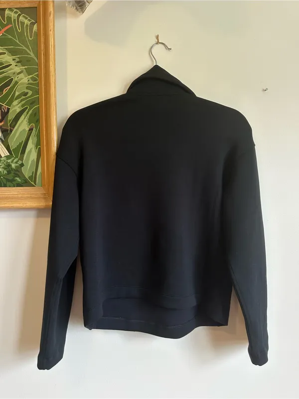SPANX AirEssentials Brushed Collared Top Womens Black XS NEW Long Sleeves - Image 7