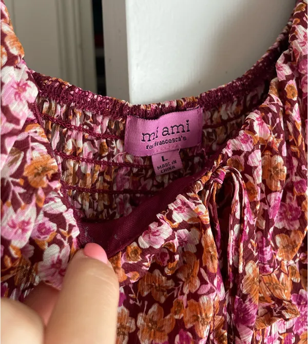 Francesca's floral long sleeve dress - Image 2