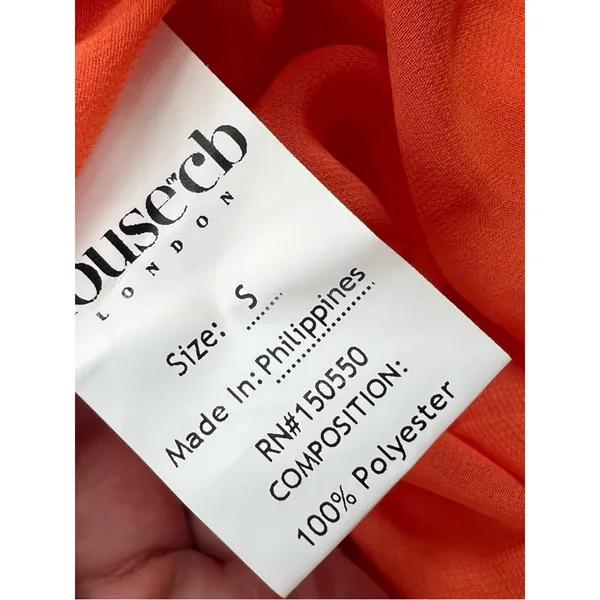 NWT‎ House of CB pixie ruffle Georgette Body-con Cocktail Dress - Image 9