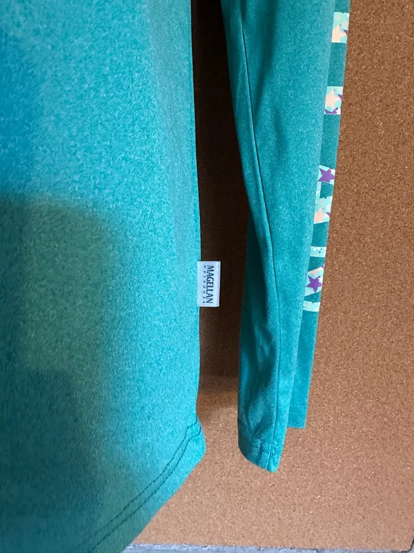 Magellan Outdoors Fish Gear Women's Size S Boyfriend Fit Teal Moisture Wicking Logo Shirt - Image 13