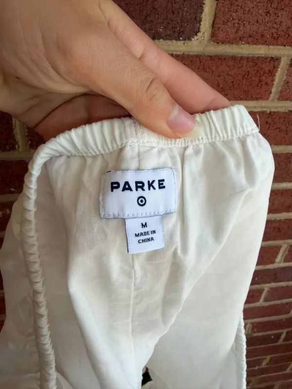 Parke x Target White Ruffle Sleep Shorts Women's Medium NWT - Image 5