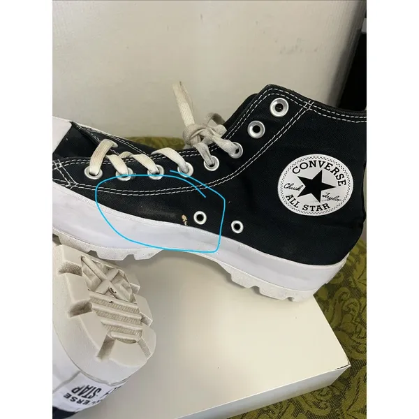 Converse Chuck Taylor All Star Hi High Lugged 2.0 Platform Canvas Sneakers 8.5 - Image 6