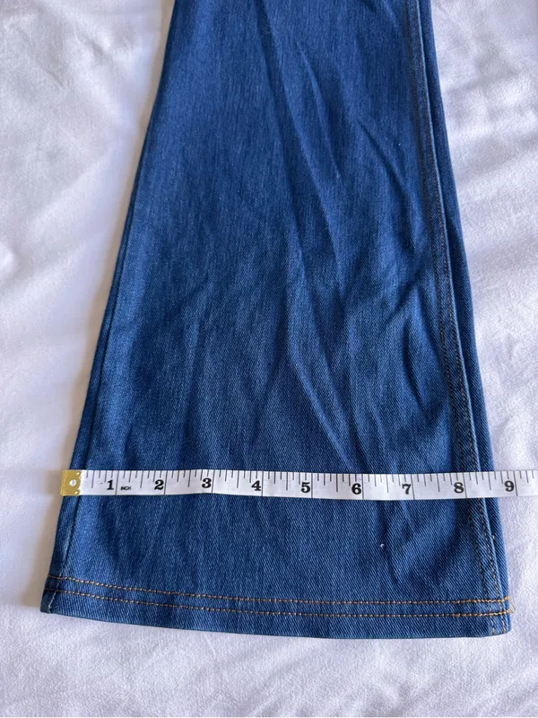 HALARA Flex Denim Mid Rise Pockets Casual Bootcut Flare Jeans Medium Regular - Image 10