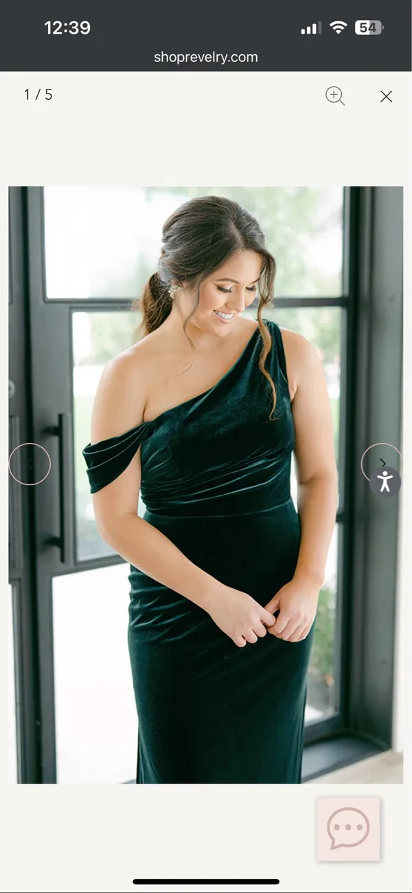 Revelry Emerald Green Velvet Moira Dress - Image 5