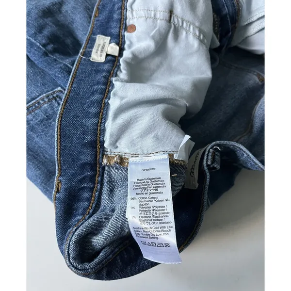 Madewell High Rise Frayed Hem Denim Shorts Blue Women's Size 33 - Image 4