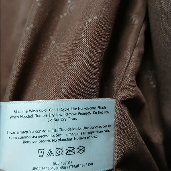 Isaac Mizrahi NY Women's Velvet Puffer Coat Size Small Brown Cozy Winter Jacket - Image 10