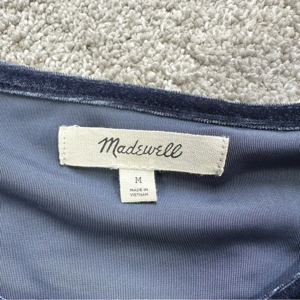 Madewell Velvet Butterfly Top Shortsleeve Fairy Whimsigoth Grunge in Deep Navy M - Image 11