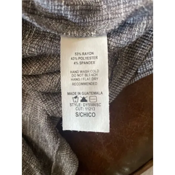 Ces Femme Baby Doll Button Down Swing Dress Mocha Gray Size Small -NWT - Image 11