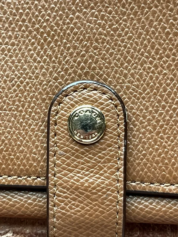 Coach Brown Leather Wallet Wristlet - Image 3
