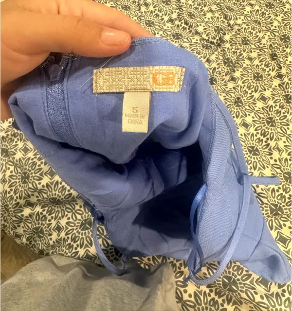 Gianni Bini Blue Mini Dress — Size 5 - Image 3