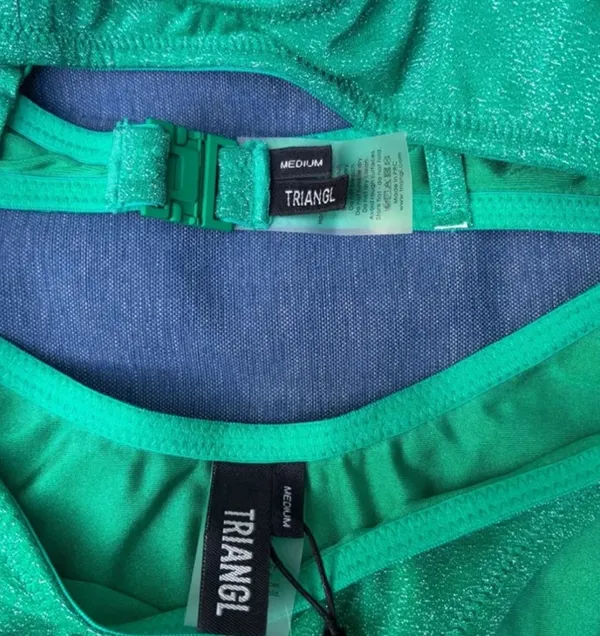 Triangl sparkly green bikini - Image 3