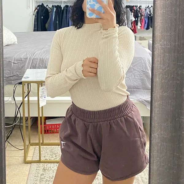 ZARA Cream Knit Long Sleeve - Image 2
