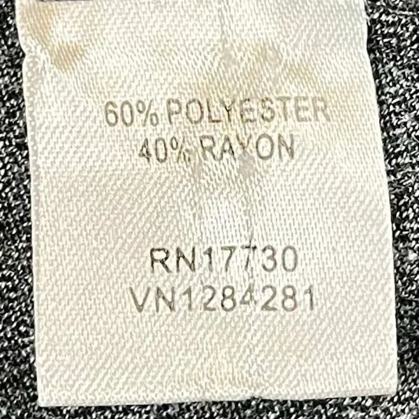 Converse One Star Dark Gray Jersey Top Long Sleeve Medium - Image 6
