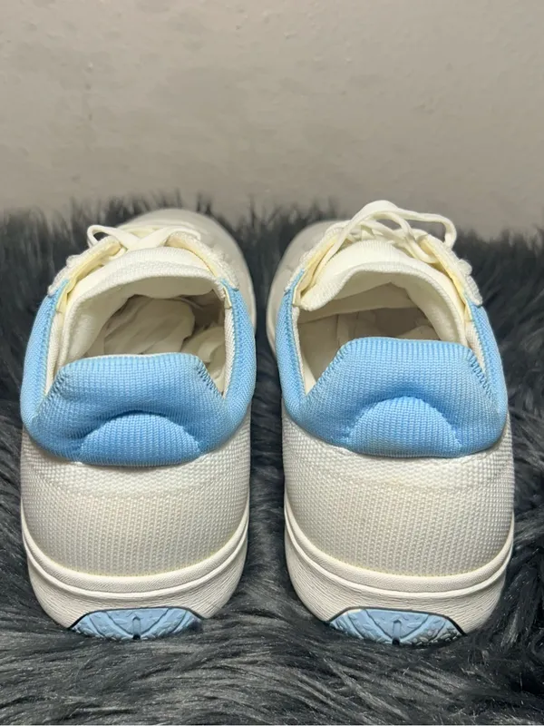 VIVAIA Unisex Casual Sneakers (V Prime) Canvas Low-Top with Light Blue SZ 42 - Image 8