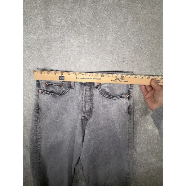 womens levis wedgie‎ jeans gray wash premium denim 28 - Image 9