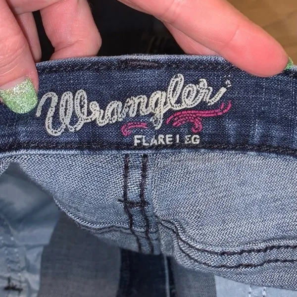 Wrangler Flare Jeans Woman’s 9/11X32 Western Blue Denim - Image 10