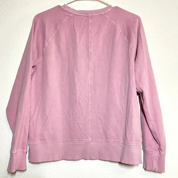 Athleta Sundown Sweatshirt Crew Neck Long Sleeve Oversized Pullover Glow Pink S - Image 8