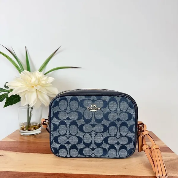 NWT Coach Mini Camera Bag In‎ Signature Chambray Denim color - Image 2