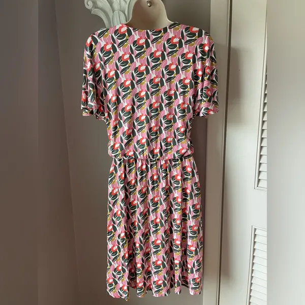 Boden‎ Short Sleeve Dress Size 4 Pink - Image 2