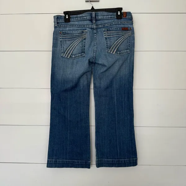 7 for All Mankind Dojo Cropped 7 Pocket Jeans - Image 3