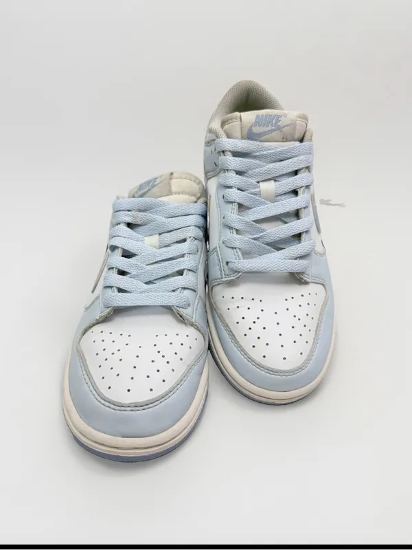 Nike Dunk Low Next Nature White Blue 5.5Y Women's Size 7 Rare Sneakers Shoes - Image 4