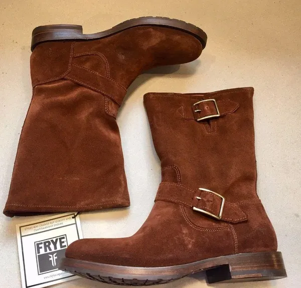 Frye Natalie Mid Engineer Oiled Suede Boot - Image 3
