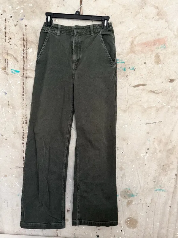 Reformation Lani Work Pant in Forest Green - Image 2